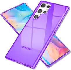 Violetinis neoninis NALIA silikoninis dėklas Samsung Galaxy S22 Ultra kaina ir informacija | Telefono dėklai | pigu.lt