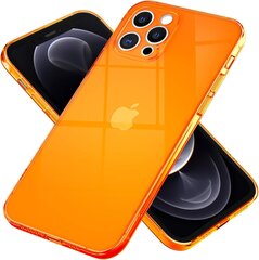 Oranžinis NALIA neoninis dėklas iPhone 12 Pro kaina ir informacija | Telefono dėklai | pigu.lt