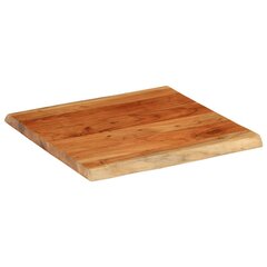 vidaXL Seinähylly 40x40x3,8 cm Acacia Wood Natural Edge kaina ir informacija | Virtuvės stalviršiai | pigu.lt