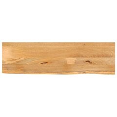 vidaXL Pöytälevy Natural Edge 110x20x3,8 cm mangopuuta kaina ir informacija | Virtuvės stalviršiai | pigu.lt