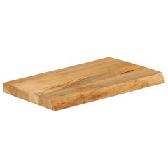 vidaXL Pöytälevy Natural Edge 40x20x3,8 cm mangopuuta цена и информация | Столешницы для кухни | pigu.lt