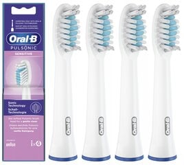 4x originalus "Oral-B Pulsonic SENSITIVE" antgalis SR32 цена и информация | Насадки для электрических зубных щеток | pigu.lt