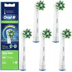 "Oral-B CrossAction EB50AB" originalus antgalis x5 kaina ir informacija | Elektrinių dantų šepetėlių antgaliai | pigu.lt