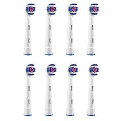 "Oral-B 3D White EB-18P" originalus antgalis x8 цена и информация | Насадки для электрических зубных щеток | pigu.lt