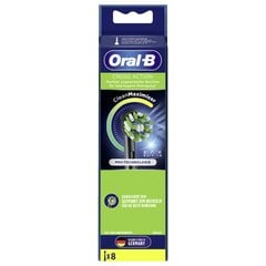 "Oral-B Cross Action EB50BK" x8 dantų šepetėlio antgaliai цена и информация | Насадки для электрических зубных щеток | pigu.lt