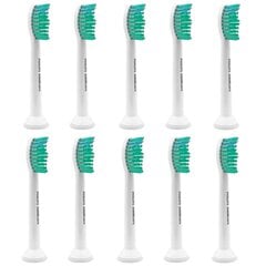 "Philips Sonicare Proresult" antgalis HX6011 su HX6018 x10 цена и информация | Насадки для электрических зубных щеток | pigu.lt