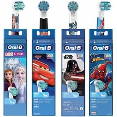 4x Oral-B Kids Frozen+ Cars+ Spiderman+ StarWars antgalis kaina ir informacija | Elektrinių dantų šepetėlių antgaliai | pigu.lt