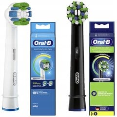 "Oral-B Precision Clean" antgalis EB20RB "Clean Maximizer+Cross Action" EB50BK BLACK цена и информация | Насадки для электрических зубных щеток | pigu.lt