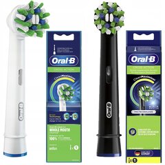 "Oral-B CrossAction EB50AB+ Cross Action EB50BK BLACK" antgalis цена и информация | Насадки для электрических зубных щеток | pigu.lt