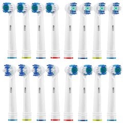 "Oral-B" universalių dantų šepetėlio galvučių rinkinys 16 "Precision White цена и информация | Насадки для электрических зубных щеток | pigu.lt