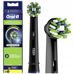 "ORAL-B Cross Action" antgalis EB50BK BLACK цена и информация | Насадки для электрических зубных щеток | pigu.lt