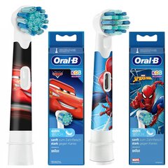 Oral-b EB10s Auta+Oral-b EB10s Spiderman antgalis цена и информация | Насадки для электрических зубных щеток | pigu.lt