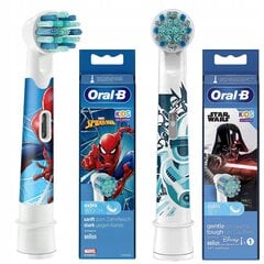 Oral-b EB10s Spiderman+Oral-b EB10s Star Wars antgalis цена и информация | Насадки для электрических зубных щеток | pigu.lt