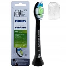 "Philips Diamond Clean" juodas antgalis HX6061/13 su HX6068/13 kaina ir informacija | Elektrinių dantų šepetėlių antgaliai | pigu.lt