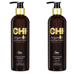 Kondicionierius su argano ir moringų aliejumi CHI Argan Oil Plus Moringa Oil 340 ml x 2 kaina ir informacija | Balzamai, kondicionieriai | pigu.lt