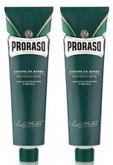 Skutimosi kremas Proraso Green 150 ml x 2 kaina ir informacija | Skutimosi priemonės ir kosmetika | pigu.lt