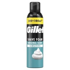 Skutimosi putos Gillette Sensitive 200+100 ml x 6 vnt. kaina ir informacija | Skutimosi priemonės ir kosmetika | pigu.lt