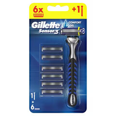 Skustuvas Gillette Sensor 3, 6 galvutės x 2 vnt. kaina ir informacija | Skutimosi priemonės ir kosmetika | pigu.lt