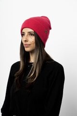 WILK Kepurė Vilnonė, Kopyto, 100% Merino Vilna RWS, Unisex, Šilta, Dviguba, Rožinė цена и информация | Женские шапки | pigu.lt