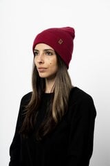 WILK Kepurė Vilnonė, Kopyto, 100% Merino Vilna RWS, Unisex, Šilta, Dviguba, Magenta kaina ir informacija | Kepurės moterims | pigu.lt