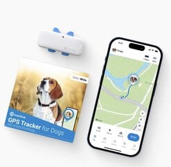 4 lokatorius su veiklos sekimu Tractive GPS DOG, baltas цена и информация | Ошейники, подтяжки для собак | pigu.lt