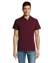 Vyriški bordo polo marškinėliai Summer PK11342-56275-XXL kaina ir informacija | Sportinė apranga vyrams | pigu.lt