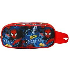 Dviejų skyrių penalas Spiderman, raudonas kaina ir informacija | Penalai | pigu.lt