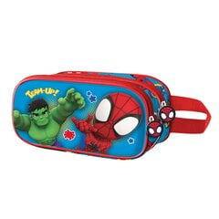 Spiderman Hulk Marvel 3D dviejų skyrių pieštukinė kaina ir informacija | Penalai | pigu.lt