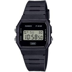 Vyriškas laikrodis Casio F-91WB-1AEF kaina ir informacija | Vyriški laikrodžiai | pigu.lt