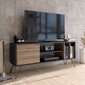 Prekė su pažeista pakuote. TV staliukas Kalune Design Mistico 140 cm, rudas/juodas цена и информация | Baldai su pažeista pakuote | pigu.lt