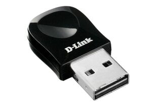 Беспроводной сетевой адаптер D-LINK DWA-131 Nano, 802.11b/g/n, 150 Mbps цена и информация | Маршрутизаторы (роутеры) | pigu.lt