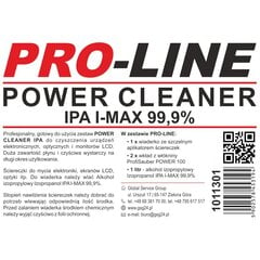 POWER CLEANER IPA set for cleaning electronics, optics and PRO-LINE monitors цена и информация | Очистители | pigu.lt