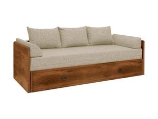 Sofa-lova BRW Indiana, ruda kaina ir informacija | Sofos | pigu.lt