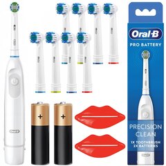 "Oral-B DB5 Pro White" įkraunamas dantų šepetėlis + 8 vnt. preciziškų šepetėlių + 2 šepetėliai kaina ir informacija | Elektriniai dantų šepetėliai | pigu.lt