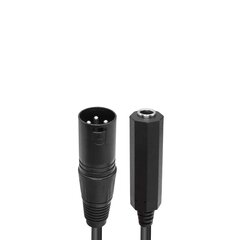 Qianrenon Xlr Balanso Kabelio Adapteris, Juodas, 36 Cm kaina ir informacija | Adapteriai, USB šakotuvai | pigu.lt