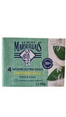 Sausmedžių muilas Le Petit Marseillais, 4 x 100gr. цена и информация | Мыло | pigu.lt