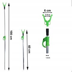 Опора для рыбалки, алюминий, удилища диаметром 60/100 см. цена и информация | Удочки, подставки и держатели | pigu.lt