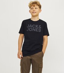 Jack & Jones vaikiški marškinėliai 12152730*06, juodas 5715425367816 kaina ir informacija | Marškinėliai moterims | pigu.lt