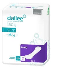 Urologiniai įklotai Dailee Lady Premium Slim Maxi, 30 vnt. kaina ir informacija | Sauskelnės, įklotai, paklotai suaugusiems | pigu.lt