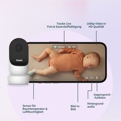 Mobili auklė Owlet Cam Dream Sock, žalia kaina ir informacija | Mobilios auklės | pigu.lt