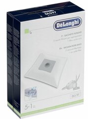 Originalūs "Delonghi" mikropluošto filtro maišeliai Dls 97, skirti Xtd 2040 2050E 2060E 5519110391 kaina ir informacija | Buitinės technikos priedai | pigu.lt