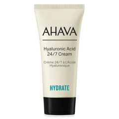 Veido kremas su hialurono rūgštimi Ahava Hydrate Hyaluronic Acid 24/7 Cream, 15 ml kaina ir informacija | Veido kremai | pigu.lt