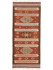 Rankomis austi Kilim Zohra įvairiaspalvė/raudona 80x200 cm цена и информация | Ковры | pigu.lt