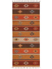 Rankomis austi Kilim Zohra daugiaspalviai 80x200 cm цена и информация | Ковры | pigu.lt