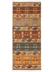 Rankomis austi Kilim Zohra daugiaspalviai 80x200 cm kaina ir informacija | Kilimai | pigu.lt