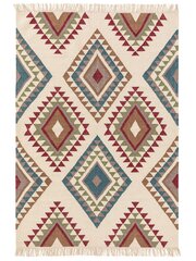 Rankomis austi Kilim Zalan Daugiaspalvė/Mėlyna 80x150 cm kaina ir informacija | Kilimai | pigu.lt