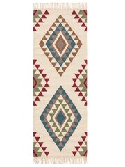 Rankomis austi Kilim Zalan Daugiaspalvė/Mėlyna 70x200 cm цена и информация | Ковры | pigu.lt