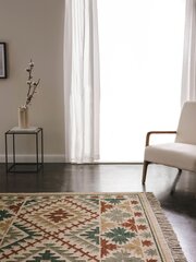 Rankomis austi Kilim Zohra Green 70x140 cm цена и информация | Ковры | pigu.lt