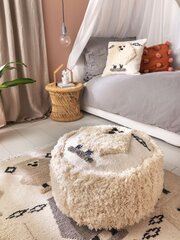 Pufas Shawn Ivory 45x45x25 cm kaina ir informacija | Kilimai | pigu.lt