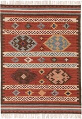 Rankomis austi Kilim Zohra Daugiaspalvė/Raudona 200x300 cm kaina ir informacija | Kilimai | pigu.lt